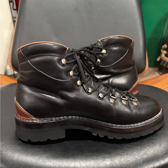 Ralph Lauren Purple Label Black Leather Boots US 10.5 men’s - Picture 6 of 10